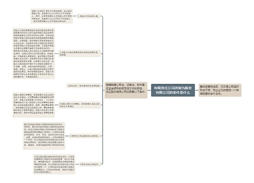 有限责任公司改制为股份有限公司的条件是什么