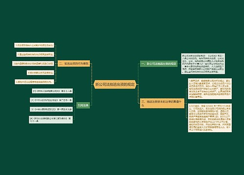 新公司法抽逃出资的规定