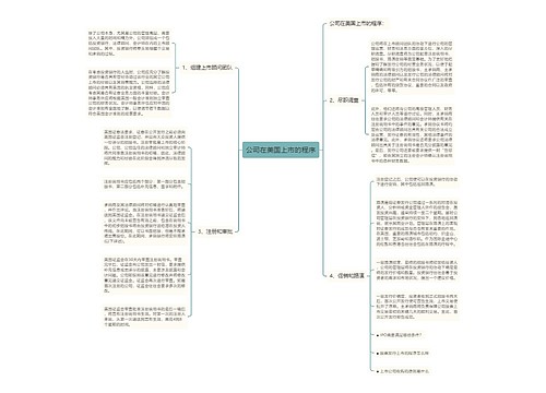 公司在美国上市的程序