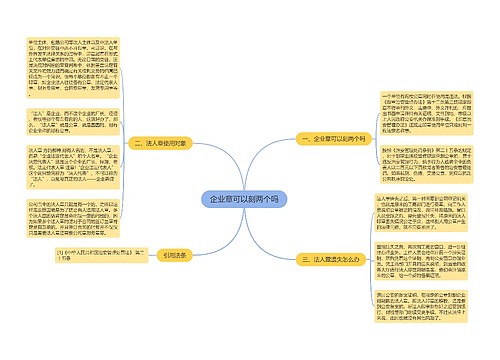 企业章可以刻两个吗