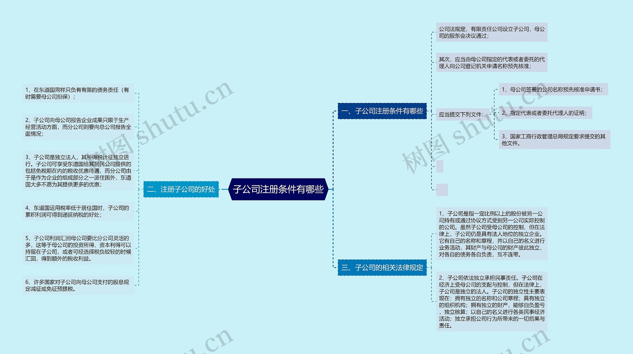 子公司注册条件有哪些