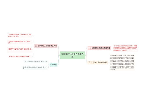 公司章刻好后要去哪里办理