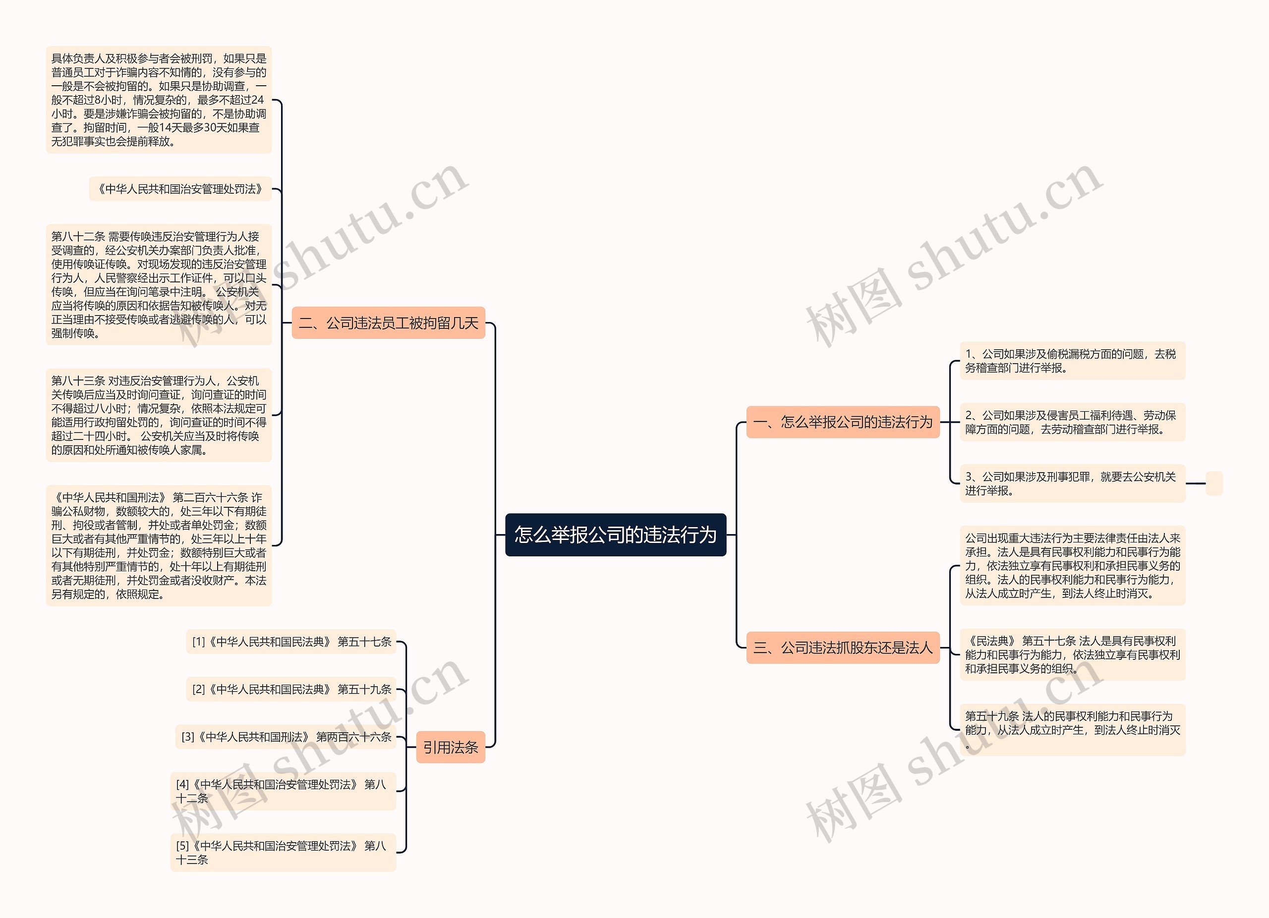 怎么举报公司的违法行为思维导图