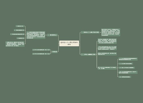起诉法人个人跟公司有关系吗