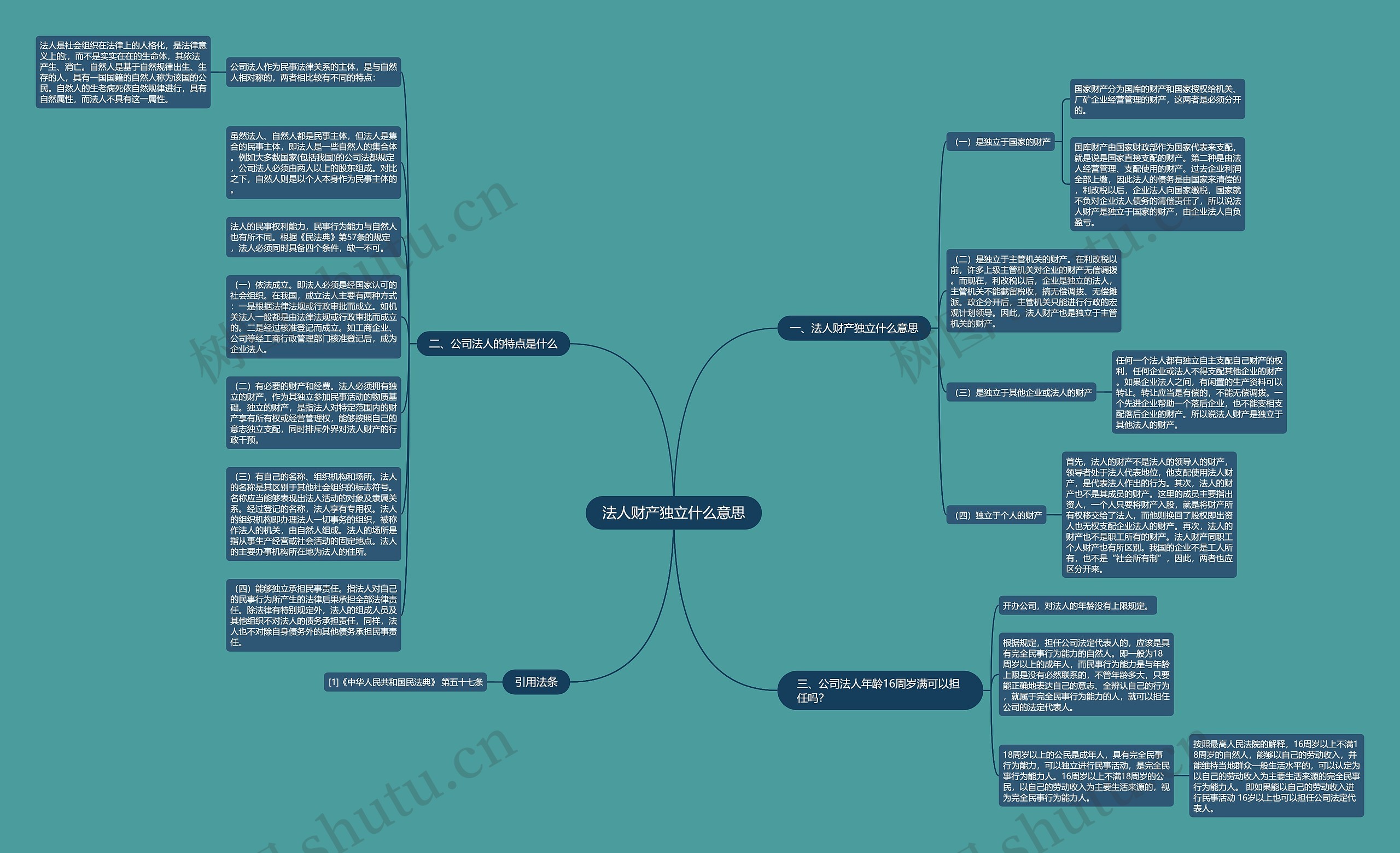 法人财产独立什么意思思维导图