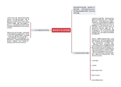 股东派生诉讼的范围