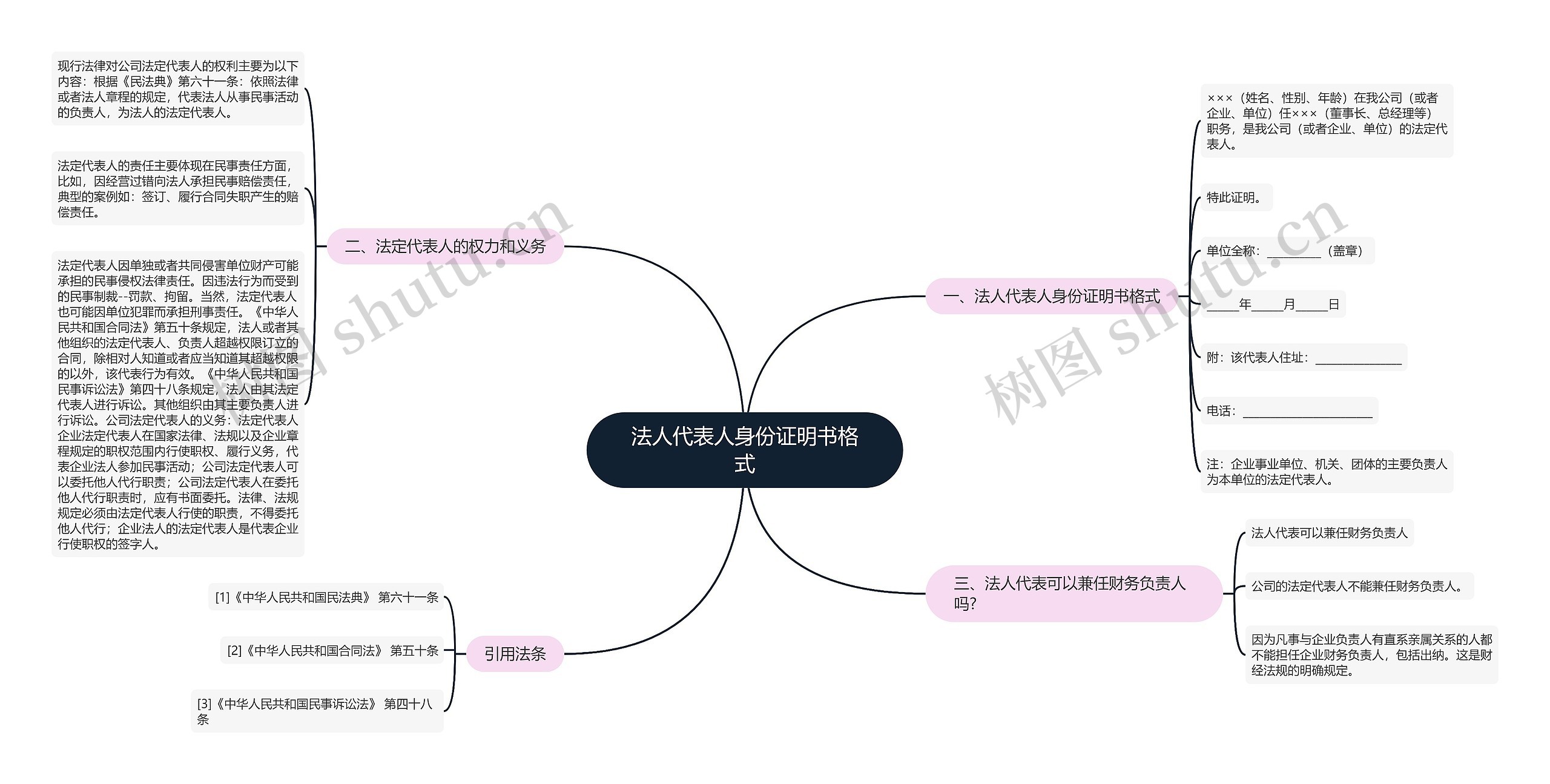 法人代表人身份证明书格式