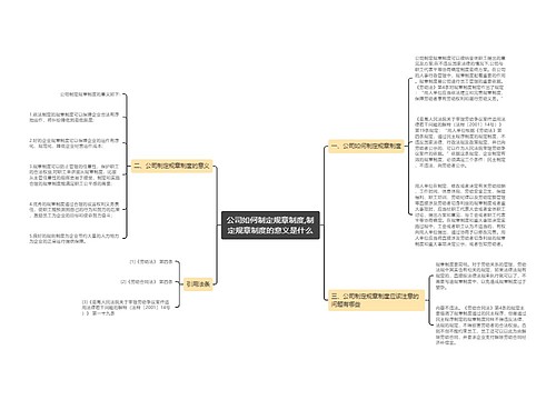 公司如何制定规章制度,制定规章制度的意义是什么