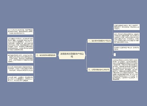 注册资本打到基本户可以吗