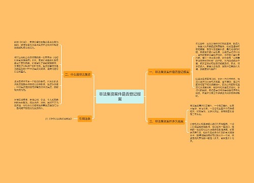 非法集资案件是否登记报案