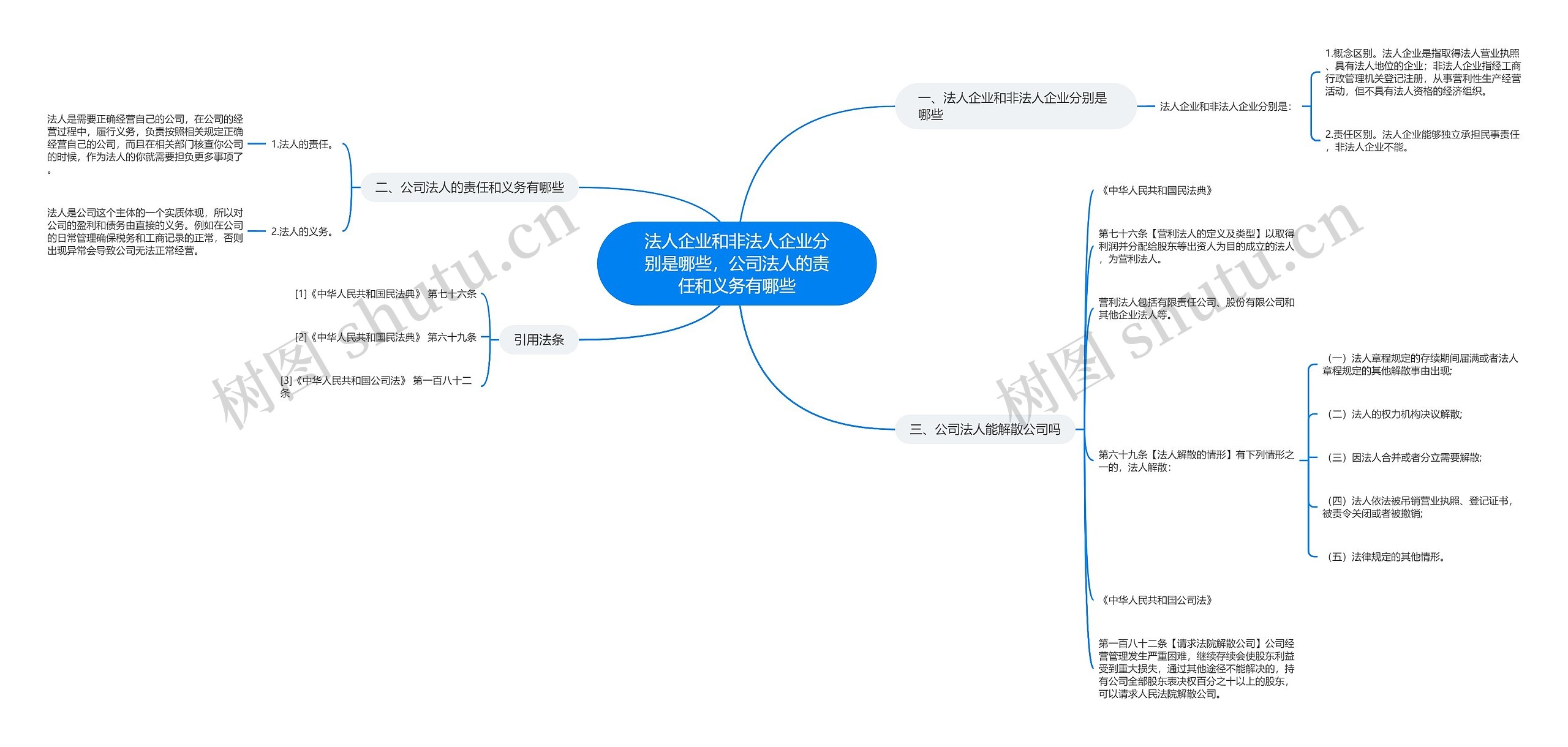 法人企业和非法人企业分别是哪些，公司法人的责任和义务有哪些思维导图