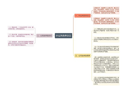 什么叫合并分立