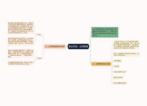 新公司法：公司章程