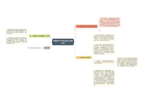 注册资本1000万的公司怎么样