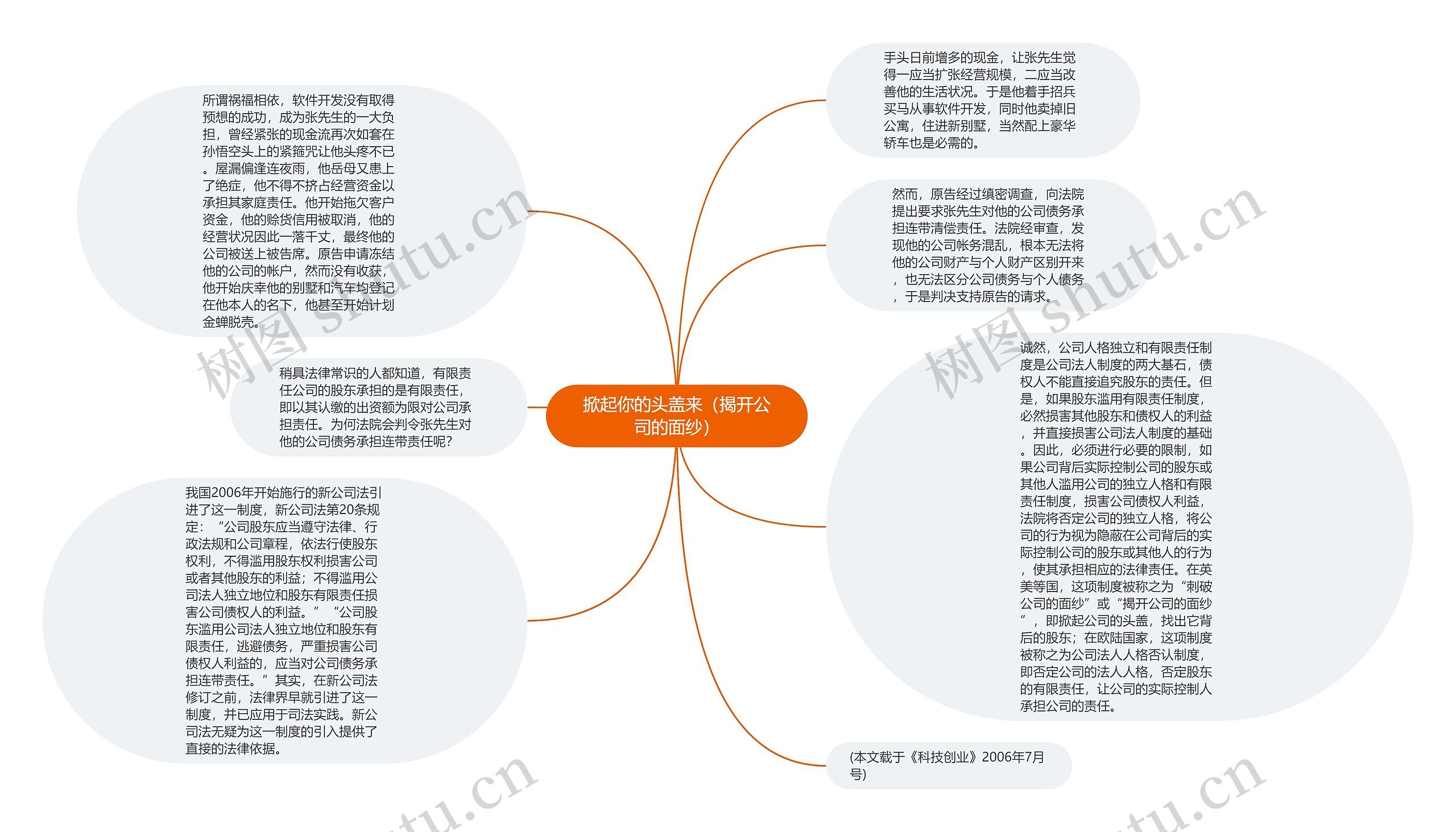 掀起你的头盖来（揭开公司的面纱）思维导图