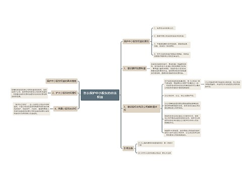 怎么保护中小股东的合法权益