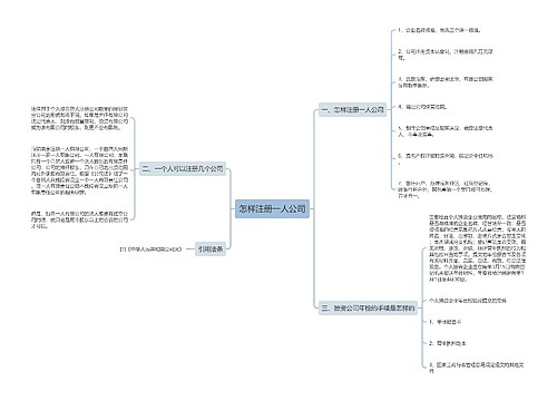 怎样注册一人公司