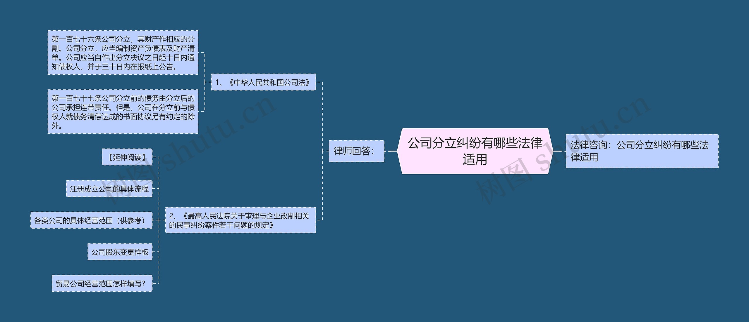 公司分立纠纷有哪些法律适用