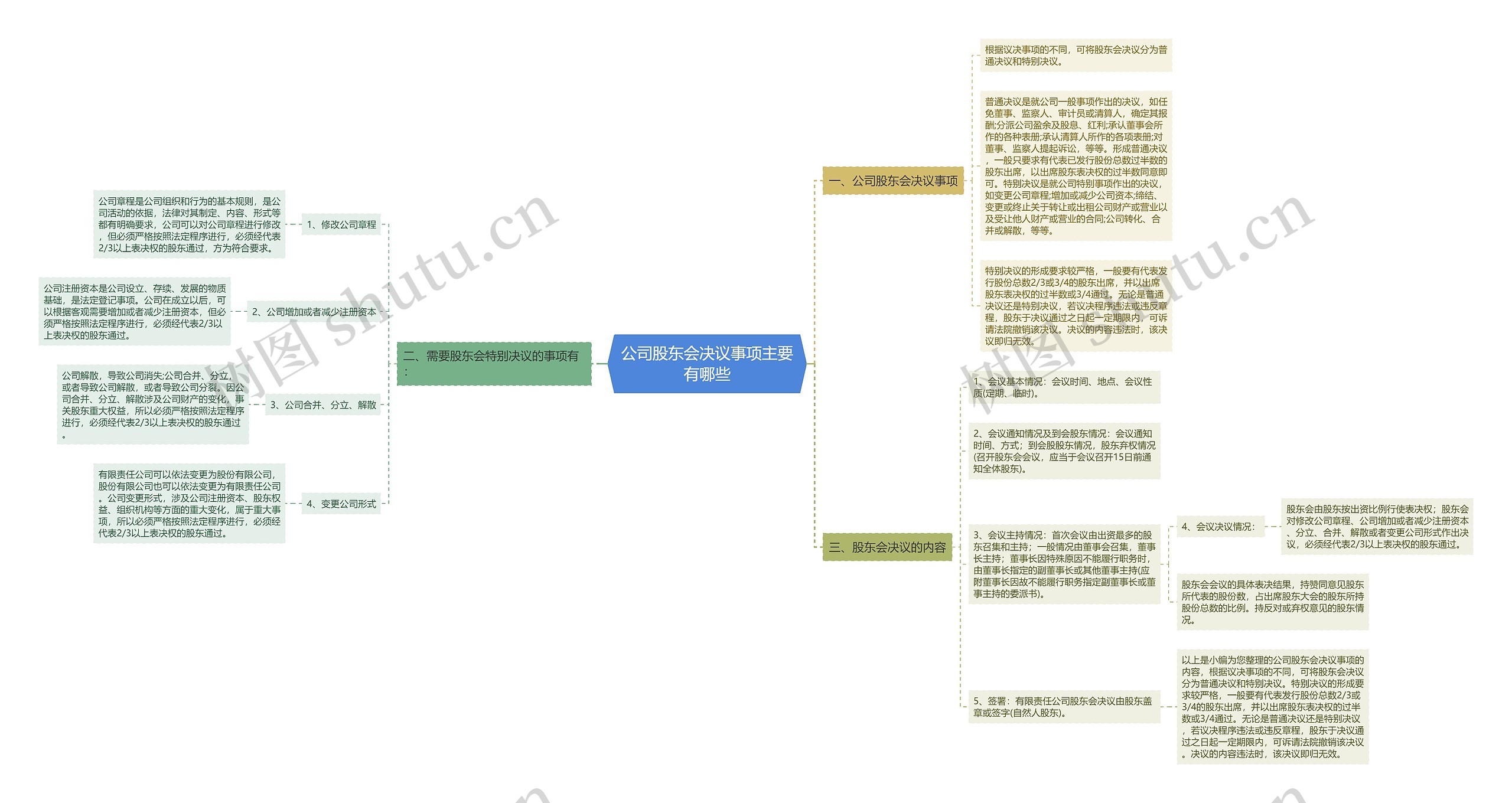 公司股东会决议事项主要有哪些