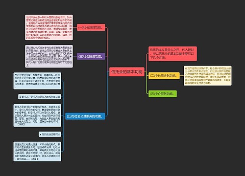 信托业的基本功能