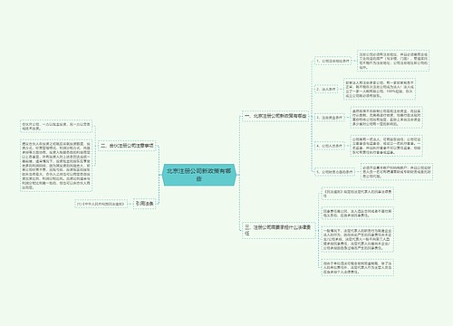 北京注册公司新政策有哪些