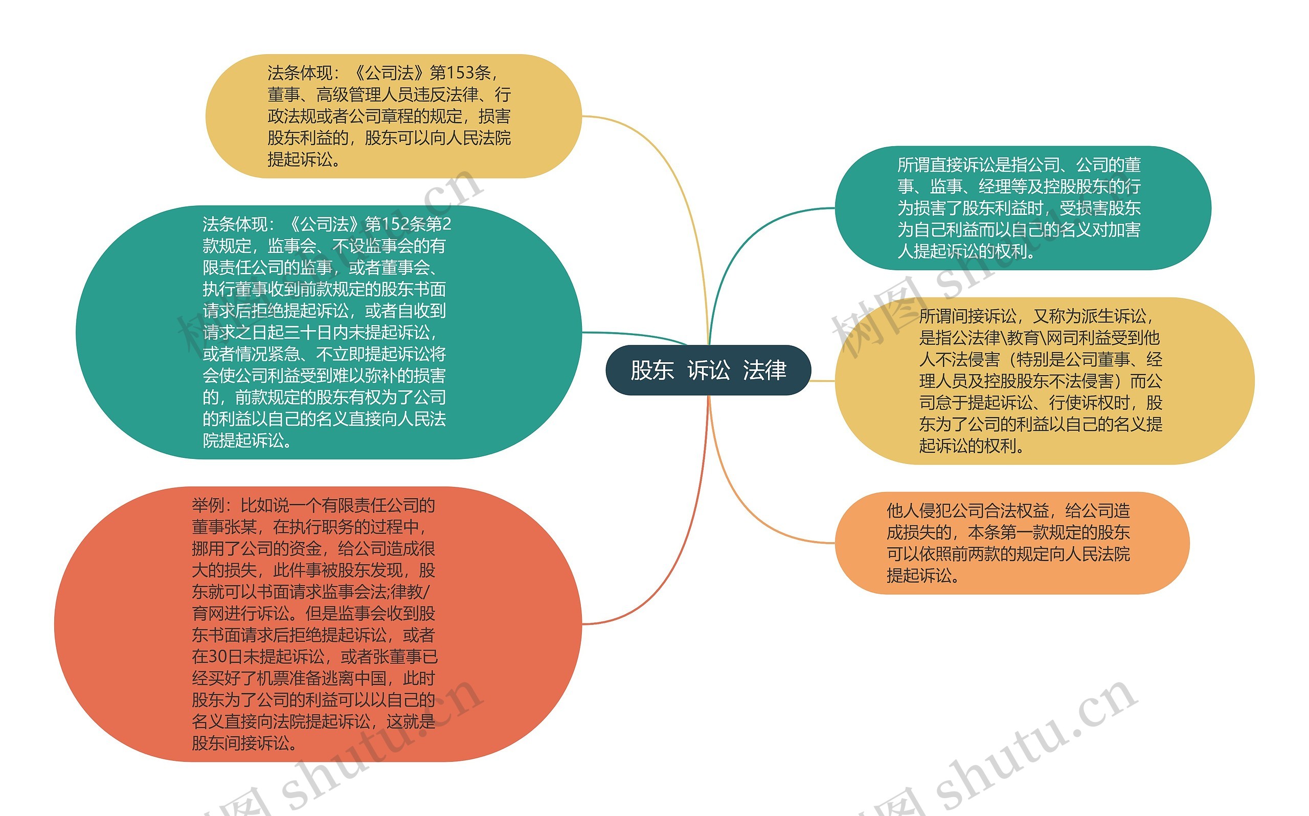 股东  诉讼  法律思维导图