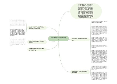 股份有限公司设立 募集方式