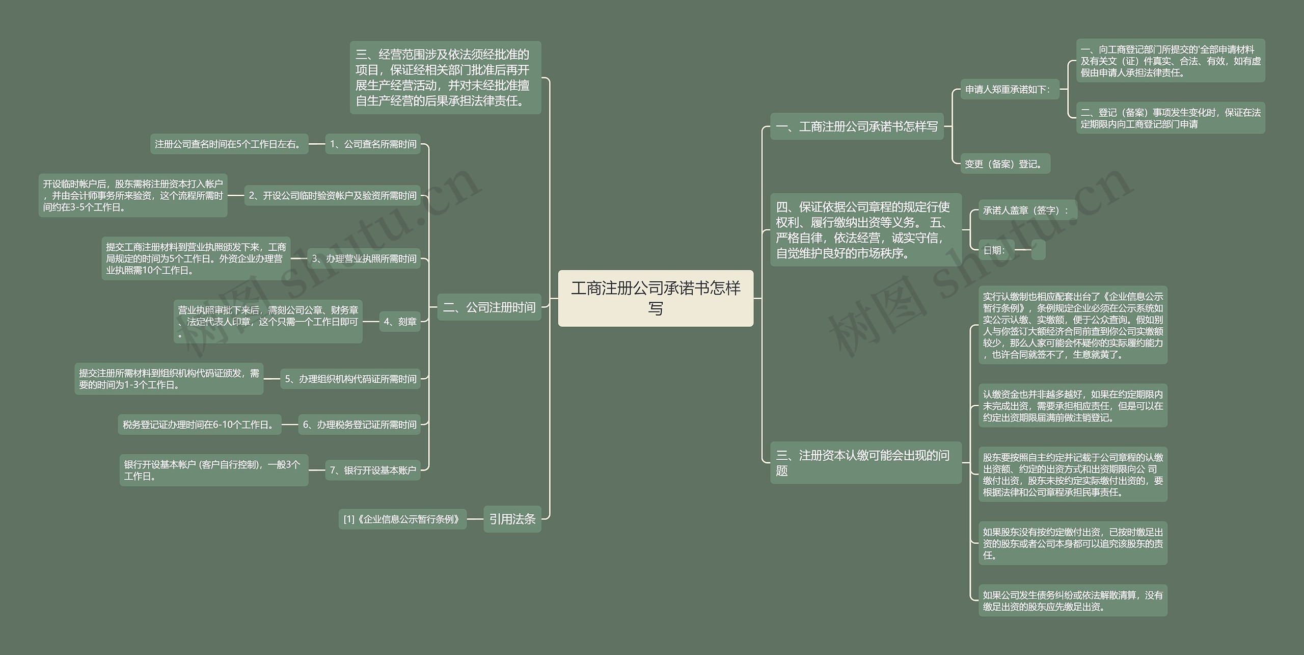 工商注册公司承诺书怎样写