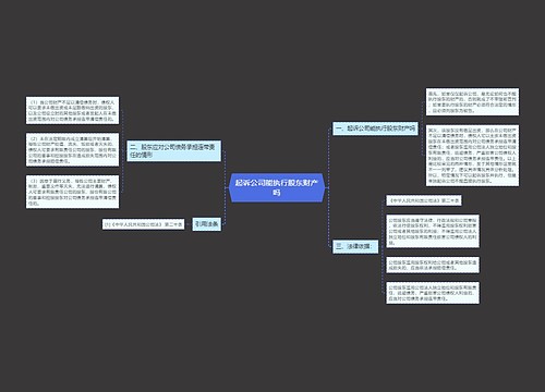 起诉公司能执行股东财产吗