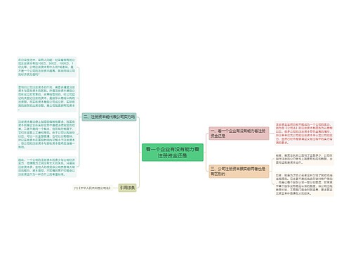 看一个企业有没有能力看注册资金还是