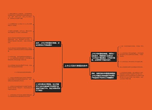 上市公司发行新股的条件