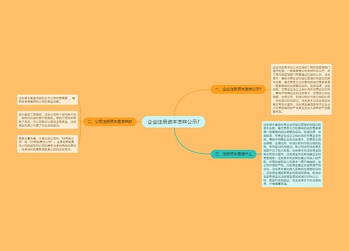 企业注册资本怎样公示?