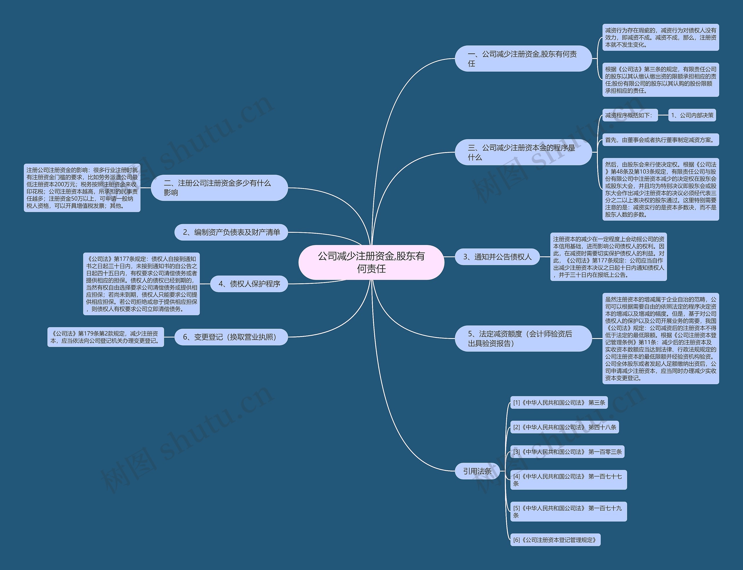 公司减少注册资金,股东有何责任