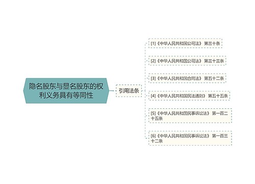 隐名股东与显名股东的权利义务具有等同性