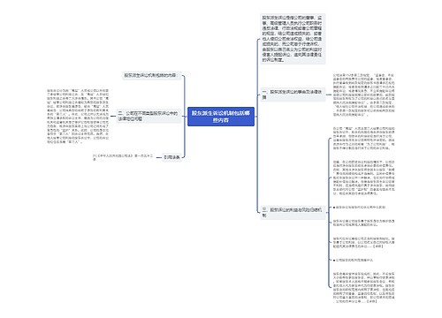 股东派生诉讼机制包括哪些内容