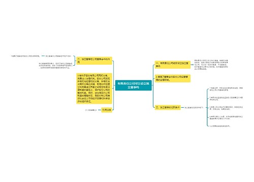 有限责任公司可以设立独立董事吗