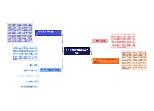 企业债券融资普遍存在的问题