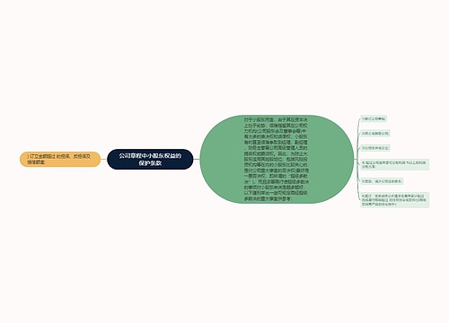 公司章程中小股东权益的保护条款