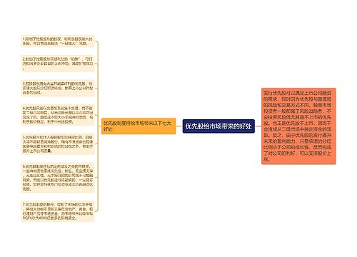 优先股给市场带来的好处