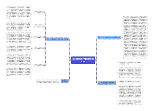 公司注册资本增加股份怎么算