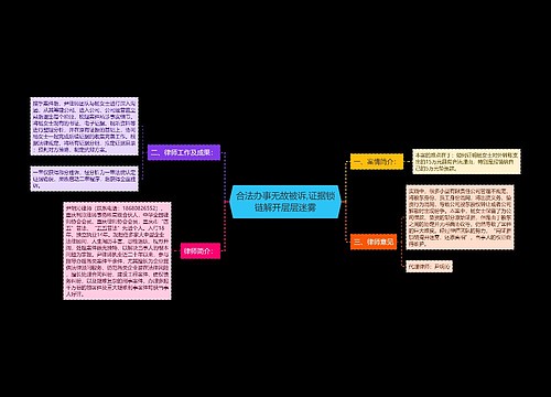 合法办事无故被诉,证据锁链解开层层迷雾思维导图