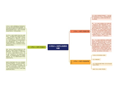 公司法人人格否认制度的利弊