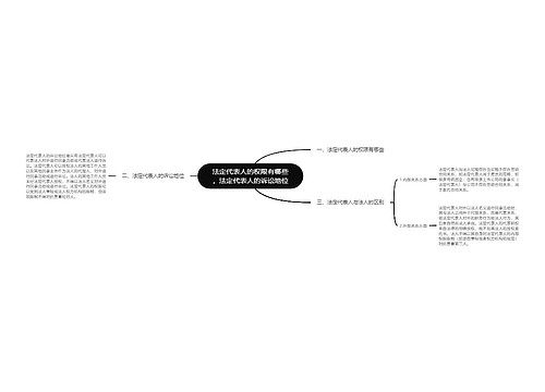 法定代表人的权限有哪些，法定代表人的诉讼地位