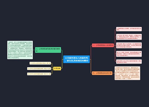 公司债务是法人的债务吗，谁负责,具体情况有哪些