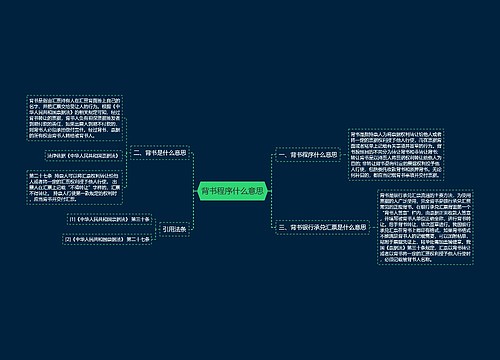 背书程序什么意思