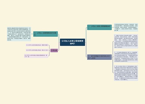 公司法人变更公章需要更换吗?