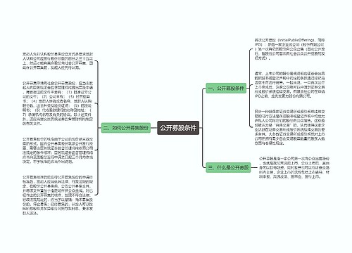 公开募股条件