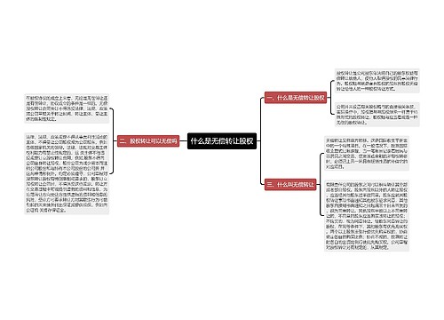 什么是无偿转让股权