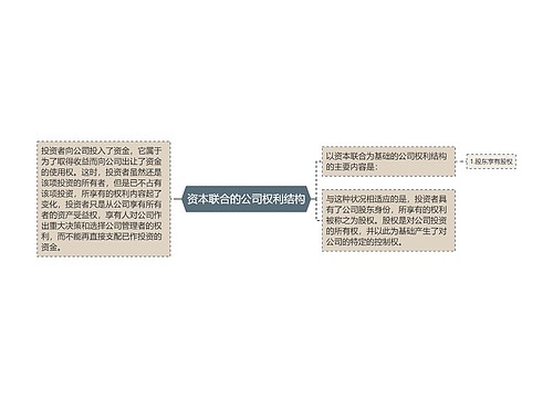 资本联合的公司权利结构