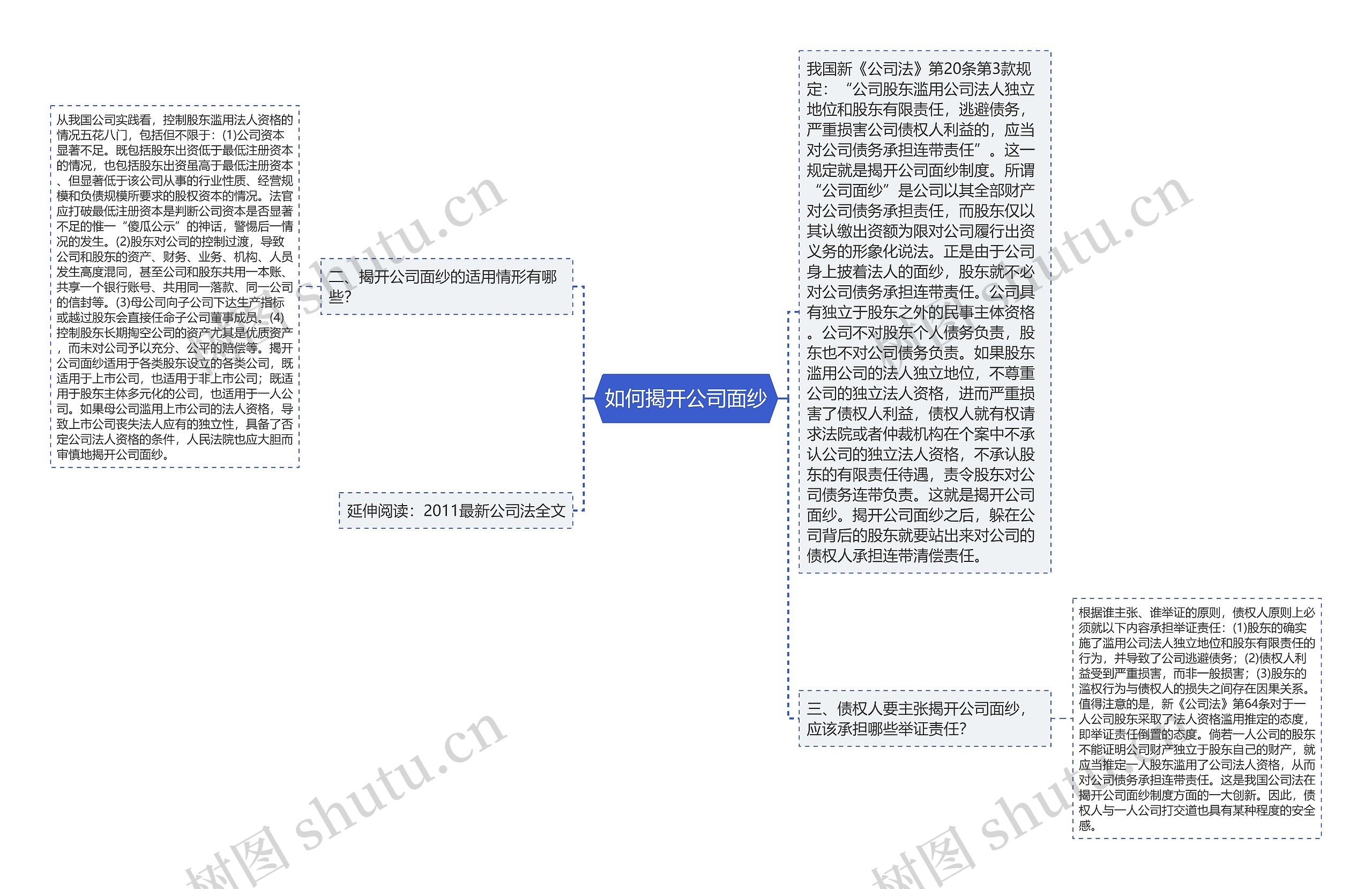 如何揭开公司面纱思维导图